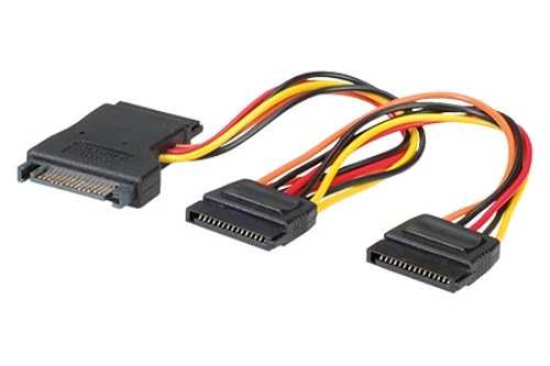 Kábel napájecí rozdvojka SATA na 3x SATA 11.03.1041