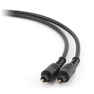 kábel optický toslink, 1m, CABLEXPERT čierny CC-OPT-1M