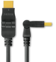Kábel PREMIUMCORD HDMI A - HDMI A M/M 15 m, otočné pozlátené konektory kphdmo15