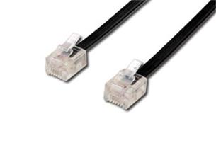 kabel telefónny (4-žilový) 2x RJ11 5m - biela