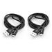 Kábel USB (2.0), USB A M reversible- USB micro M reversible, 1m, čierny, Verbatim, box, 48874, 2ks