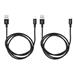 Kábel USB (2.0), USB A M reversible- USB micro M reversible, 1m, čierny, Verbatim, box, 48874, 2ks