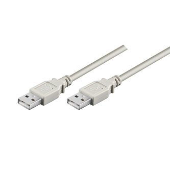 Kábel USB (2.0), USB A M- USB A M, 1.8m, šedý, High Speed