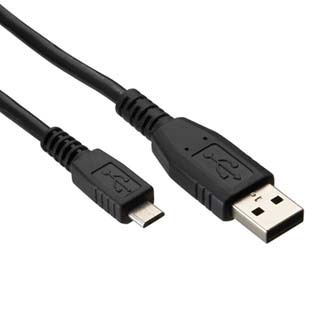 Kábel USB (2.0), USB A M- USB micro M, 1.8m, čierny KVU4018N01