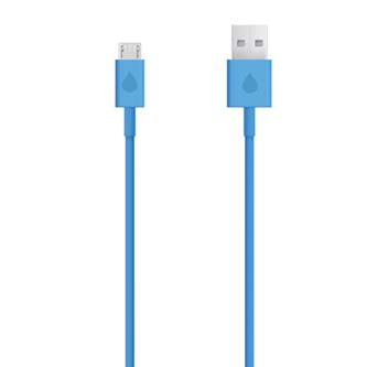 Kábel USB (2.0), USB A M- USB micro M, 1m, modrý KVU4010NC1