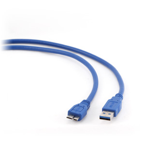kábel USB 3.0 prepojovací USB AM - micro USB BM 0,5m, CABLEXPERT CCP-mUSB3-AMBM-0.5M