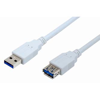 Kábel USB (3.0), USB A M- USB A F, 1.8m, čierny KU018AC301
