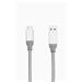 Kábel USB (3.1), USB A M- USB C M, 0.3m, strieborný, Verbatim, box, 48868