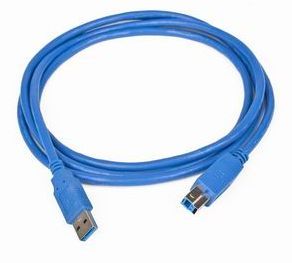 Kabel USB A-B 3m USB 3.0, modrý CCP-USB3-AMBM-10