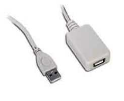 Kabel USB Aktivní prodlužka 5m USB2.0 UAE016