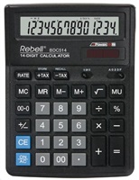 Kalkulačka Rebell, RE-BDC514 BX, čierna, stolná, štrnásťmiestna