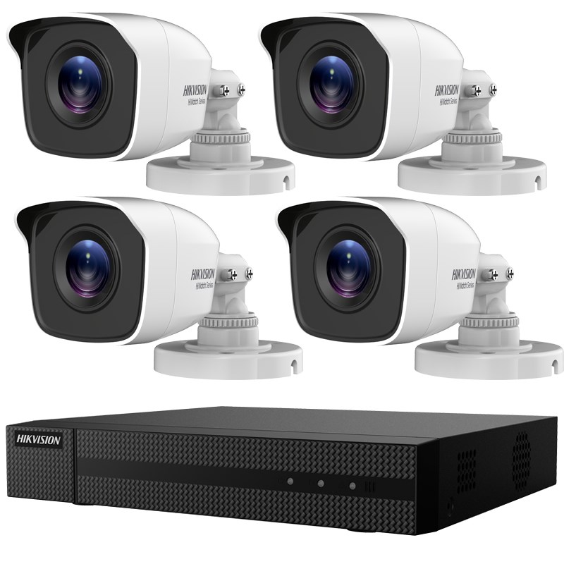 Kamerový set Hikvision HiWatch HWK-T4142BH-MP DVR pre 4 kamery + 4 FullHD kamery + 1 TB HDD