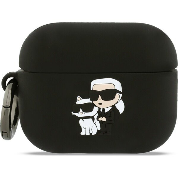 Karl Lagerfeld 3D Logo NFT Karl and Choupette Silikonové Púzdro pre AirPods 3 Pro čierne 57983128165