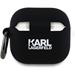 Karl Lagerfeld 3D Logo NFT Karl and Choupette Silikonové Púzdro pre AirPods 4 čierne 57983124123
