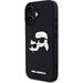 Karl Lagerfeld 3D Rubber Double Heads kryt iPhone 16 čierny 57983123910
