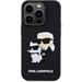Karl Lagerfeld 3D Rubber Karl and Choupette kryt iPhone 15 Pro čierny 57983116647