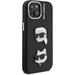 Karl Lagerfeld Grained PU K&CH Heads kryt iPhone 15 čierny 57983125017
