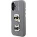 Karl Lagerfeld Grained PU K&CH Heads kryt iPhone 16 šedý 57983125026