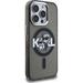 Karl Lagerfeld IML Glitter Karl and Choupette Sketch MagSafe kryt iPhone 15 Pro Max čierny 57983125041
