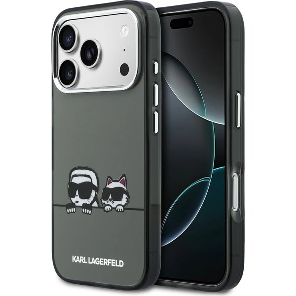 Karl Lagerfeld IML K&CH Heads Logo MagSafe MagSafe kryt iPhone 17 Pro Max čierny 57983128988