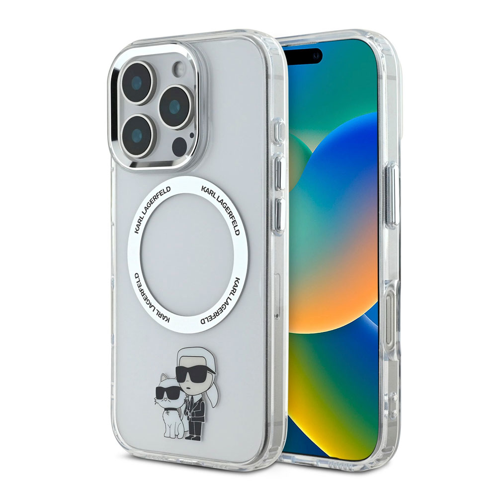 Karl Lagerfeld IML Karl and Choupette MagSafe kryt iPhone 16 Pro priehľadný 57983122699