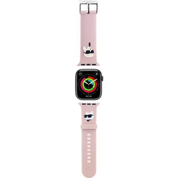 Karl Lagerfeld Karl and Choupette Head NFT Remienok pre Apple Watch 38/40/41 ružový 57983120538