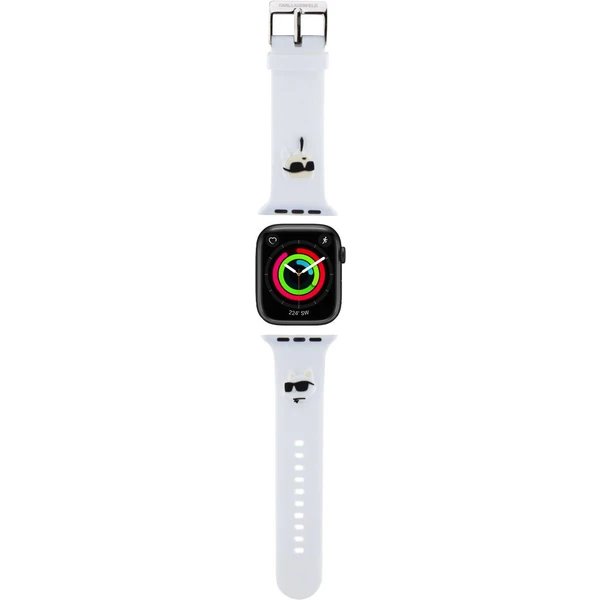 Karl Lagerfeld Karl and Choupette Head NFT Remienok pre Apple Watch 42/44/45/46/49 biely 57983116722