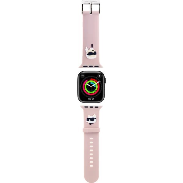 Karl Lagerfeld Karl and Choupette Head NFT Remienok pre Apple Watch 42/44/45/46/49 ružový 57983120539