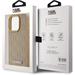 Karl Lagerfeld PU Leather Monogram Metal Logo MagSafe kryt iPhone 14 Pro Max béžový 57983120025