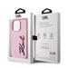 Karl Lagerfeld Wrinkled PU Signature Logo kryt iPhone 15 Pro Max ružový 57983120318