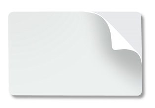 karta DATACARD biela s lepiacou vrstvou - Sticky Card (100ks) CR80 597640-001/082266