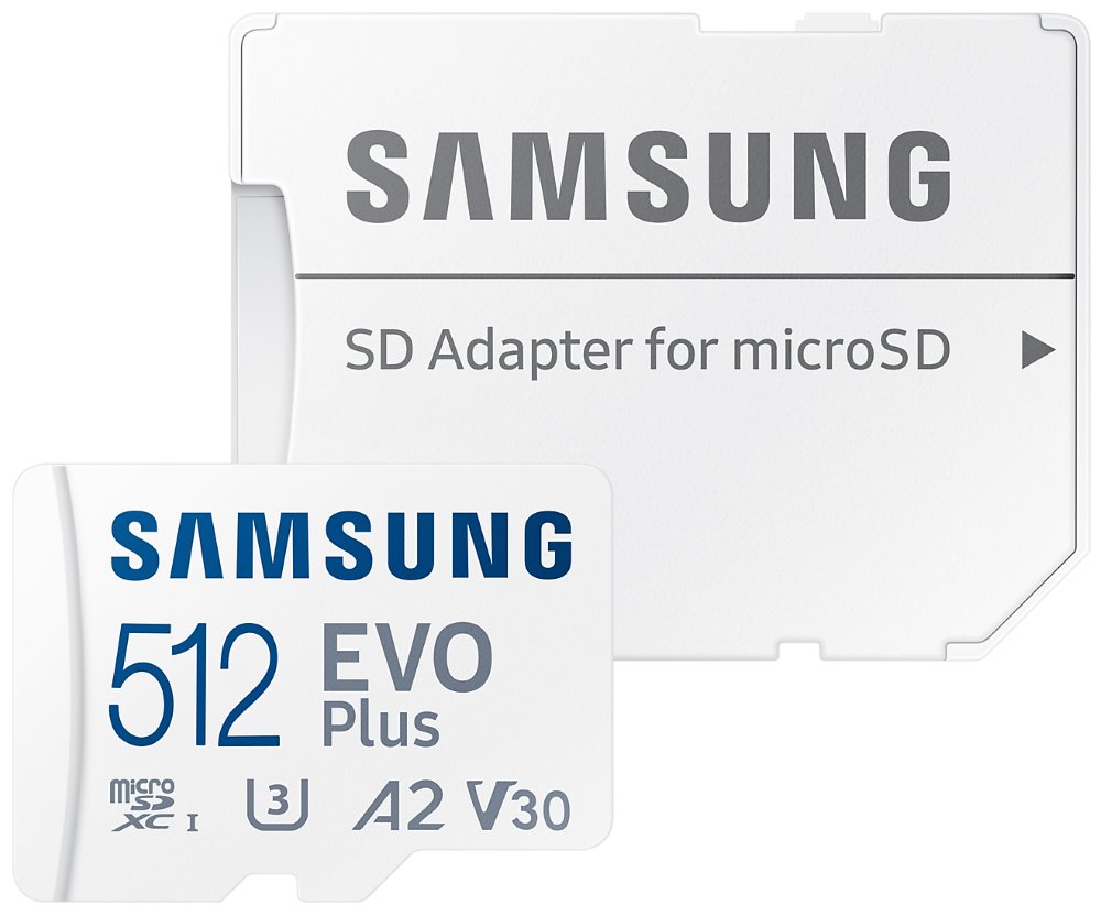Karta Samsung micro SDXC 512 GB EVO Plus + SD adaptér MB-MC512SA/EU
