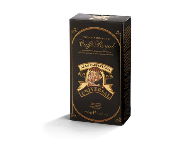Káva UNIVERSAL ROYAL mletá 100% Arabica 250g vákum 48