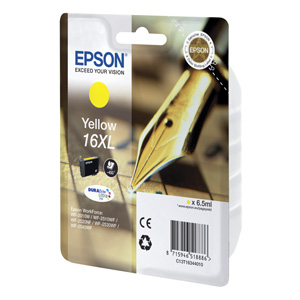 kazeta EPSON WF2520/2530/2540/2750 T163 Yellow XL 16 (450 str) C13T163440