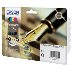 kazeta EPSON WF2520/2530/2540/2750 T1636 Multipack CMYK XL 16 C13T163640