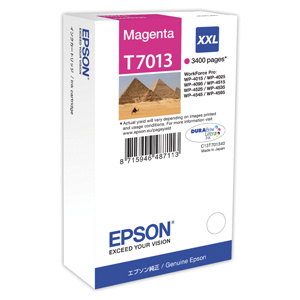 kazeta EPSON WorkForce WP4000,WP4500 magenta XXL 3.400 strán C13T701340