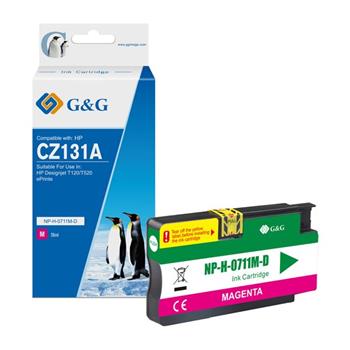 kazeta G&G pre HP CZ131A(HP 711) Desingnjet T120 / T520 (29ml/M) NP-H-0711M(HP711 with chip wi