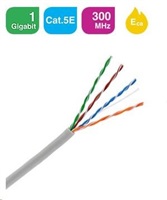 KELine Kábel UTP (U/UTP) 4x2xAWG24, Category 5E, 300 MHz,Euroclass Eca, Euroclass Eca, 305 m v krabiciach 799053-Eca