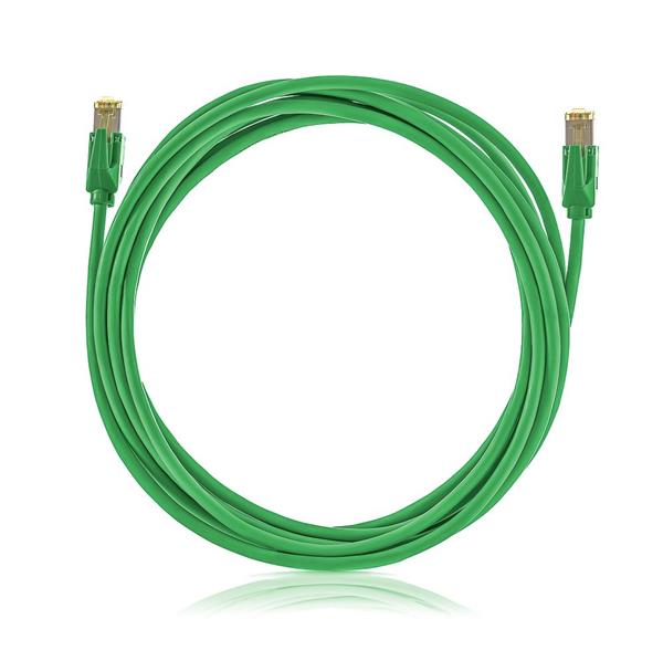 KELine Patch kábel STP, Category 6A, LSOH, zelený, 7,0m KEL-C6A-P-070-GN