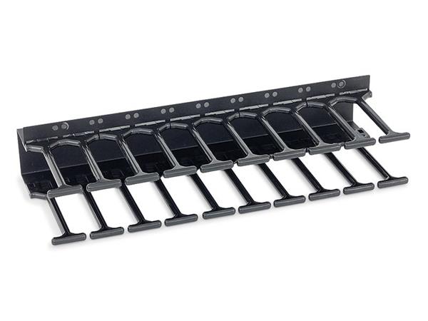 Keline vertikálny vyväzovací žľab pre rozvádzače so šírkou 800 mm, Výška (U): 47U RAB-VP-H47-X1