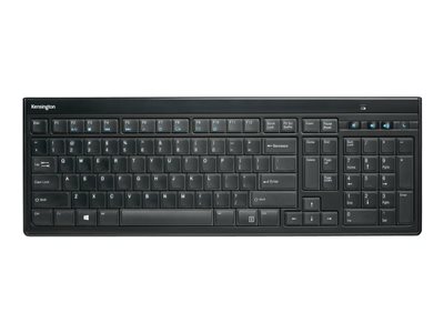 Kensington Advance Fit Slim - Klávesnice - bezdrátový - 2.4 GHz - černá K72344WW