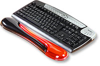 Kensington Duo Gel Keyboard Wrist Rest - Opěrka klávesnice pro zápěstí - černá, červená 62398