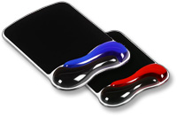 Kensington Duo Gel Mouse Pad Wrist Rest - Podložka pro myš s polštářkem pro zápěstí - černá, červen 62402
