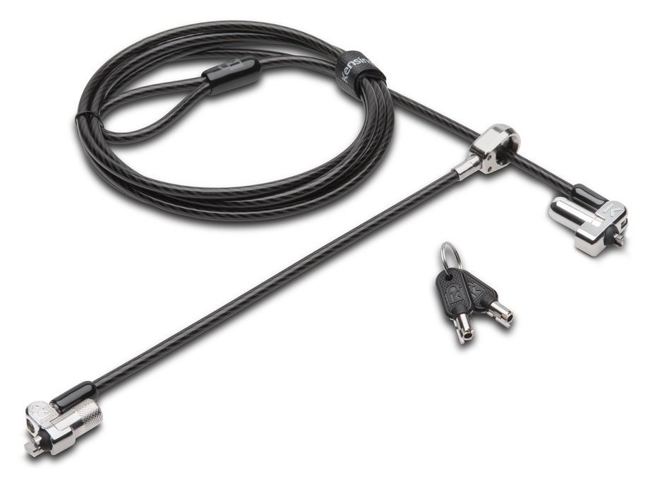 Kensington N17 Keyed Dual Head Laptop Lock - Bezpečnostní kabelový zámek - pro Latitude 7200 2-in-1 461-AAFE