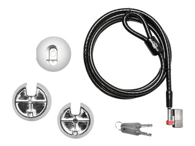 Kensington SafeDome Clicksafe Keyed Lock - Sada pro bezpečnost systému - stříbrná K64962EUA