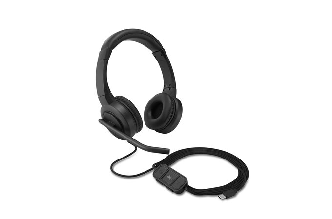 Kensington USB-C sluchátka s mikrofonem a ovládáním hlasitosti K83450WW