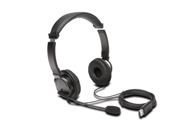 KENSINGTON USB Hi-Fi sluchátka s mikrofonem a ovládáním hlasitosti K97601WW