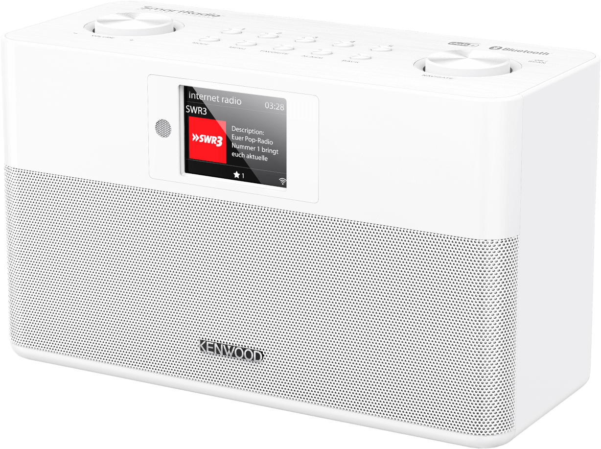 Kenwood Internetové rádio/Spotify/DAB+/BT/USB 2x10W,bílé! CR-ST100S-W