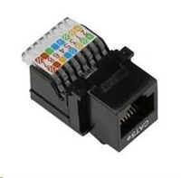 Keystone Cat5E, UTP, samozařezávací, černý