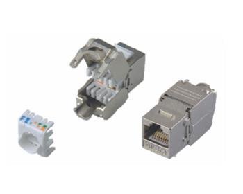 Keystone Cat6, STP, beznástrojový, 180 st. svorkovnica, typ 110, 16 mm